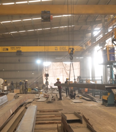 Steel fabrication plant