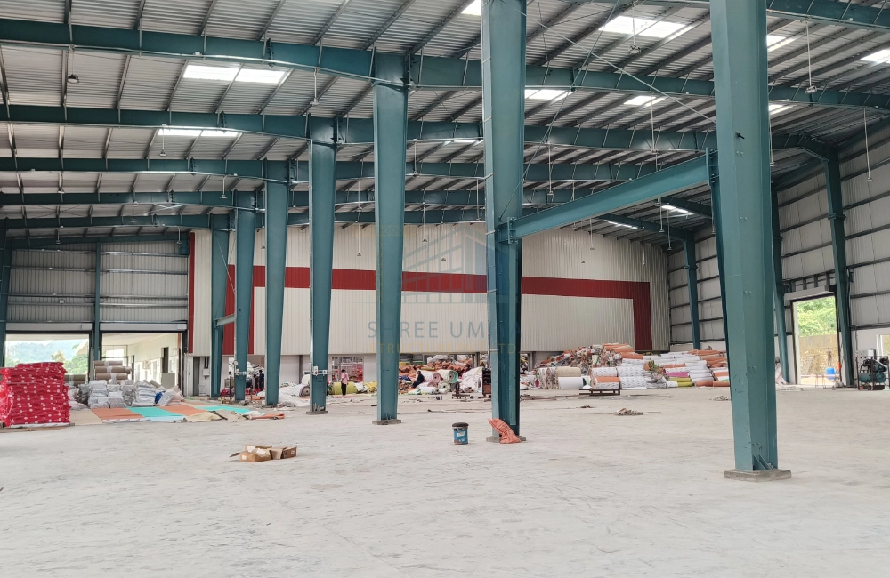 Pre-engineered building at Savra Foam Industry site